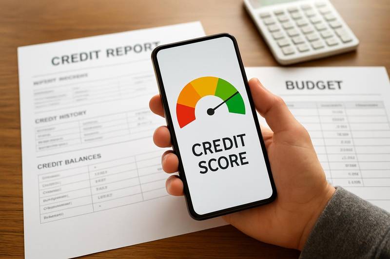 Checking a credit score before applying for a personal loan