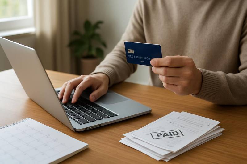 Making one monthly payment through a debt management plan