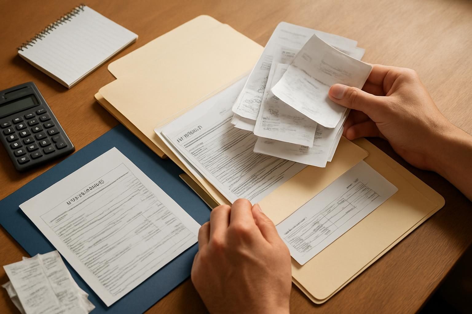 Organizing documentation to dispute credit report errors